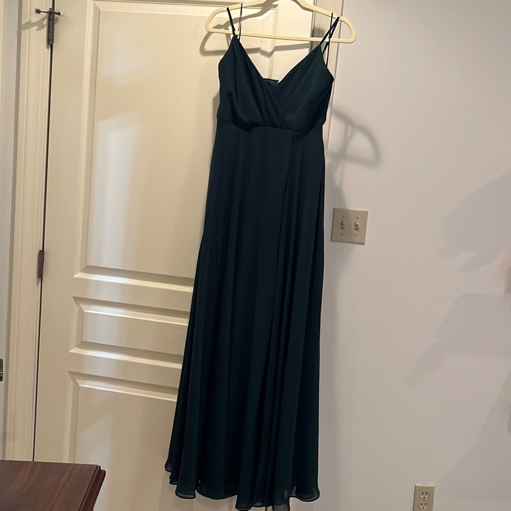 Birdy grey emerald green bridesmaid dress